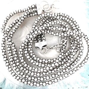 Silpada Vintage Sterling Silver Multi-strand Popcorn 18 Inch Necklace Price Firm